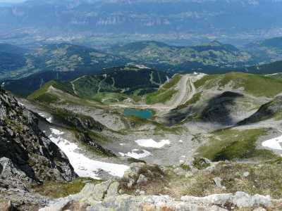 Le lac de la Jasse vue depuis le sommet