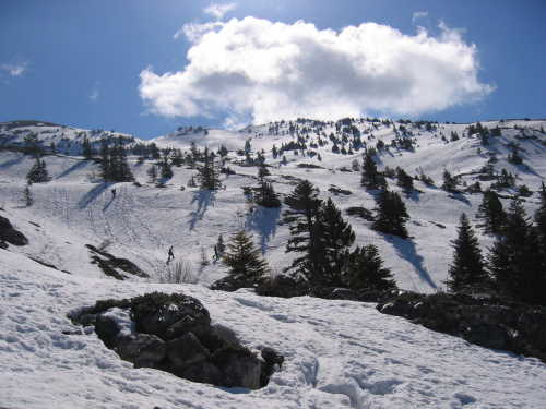 Le sommet vu de la Combe Oursire