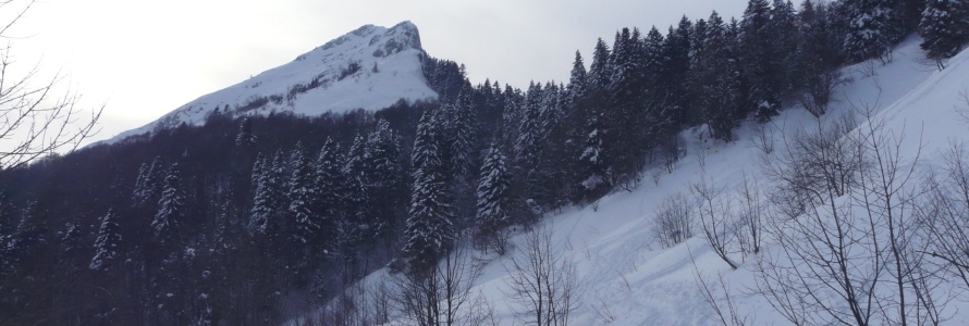 La Pina en hiver, le soir tombant