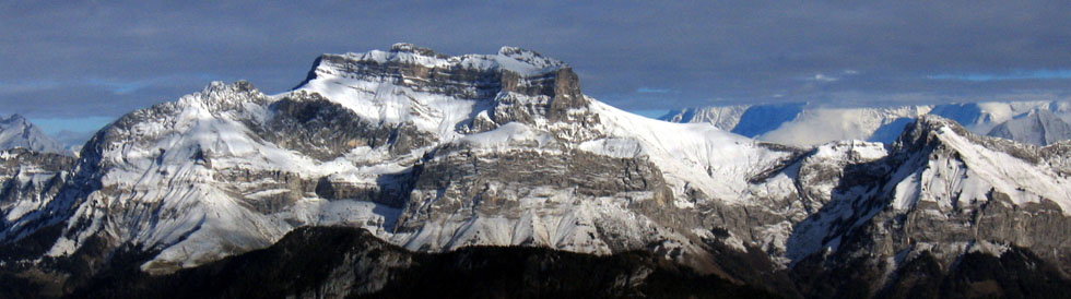 La Tournette aprs une chute de neige automnale