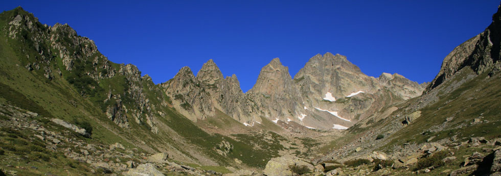 Le pic du frne depuis le vallon de la Valette.